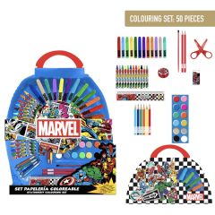 Set Papelería Coloreable 50 Piezas Avengers