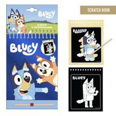 Set De Papelería Scratch Book Bluey