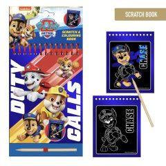 Set De Papelería Scratch Book Paw Patrol