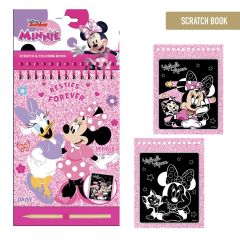 Set De Papelería Scratch Book Minnie