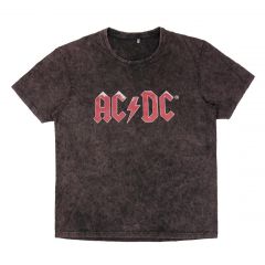 Camisetas, Vestidos Camiseta Corta Acid Wash Acdc