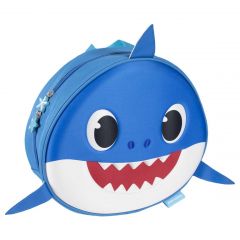 Mochila Infantil 3D Premium Aplicaciones Baby Shark 30 Cm