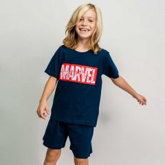 Pijama Corto Single Jersey Marvel