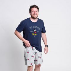 Pijama Corto Single Jersey Punto Mickey Adultos