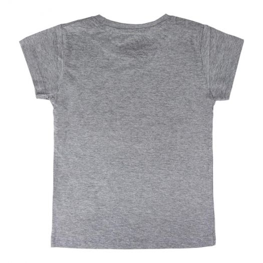 Camiseta gris manga corta clearance