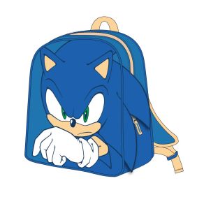 Mochila Infantil 3D Aplicaciones Sonic