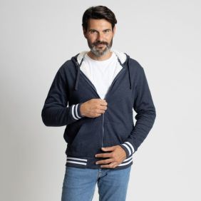 Sudadera Con Cremallera Cotton Brushed 