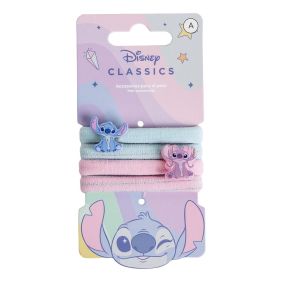 Accesorios Pelo Coletero 4 Piezas Stitch