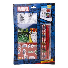 Set De Papelería Coloreable Avengers