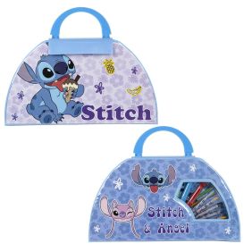 Set Papelería Coloreable 50 Piezas Stitch