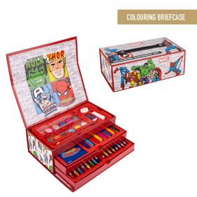 Set Papelería Coloreable Maletín Marvel