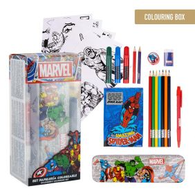 Set Papelería Coloreable Marvel