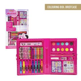 Set Papelería Coloreable Caja Minnie