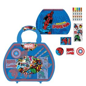 Set Papelería Coloreable Maletín Marvel