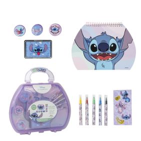 Set Papelería Coloreable Maletín Stitch