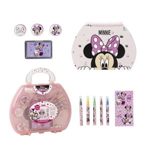 Set Papelería Coloreable Maletín Minnie