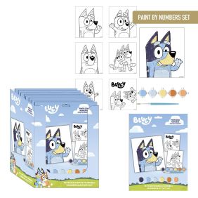 Set De Papelería Coloreable Bluey