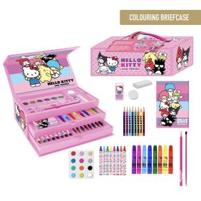 Set Papelería Coloreable Maletín Hello Kitty
