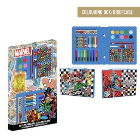 Set Papelería Coloreable Caja Avengers