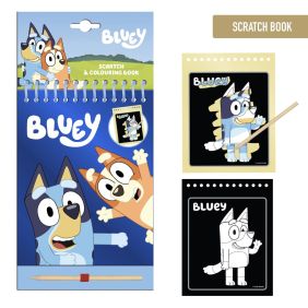 Set De Papelería Scratch Book Bluey
