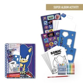 Album Actividades Coloreable Sonic Prime