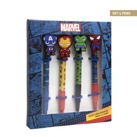 Bolígrafo Pack X4 Marvel