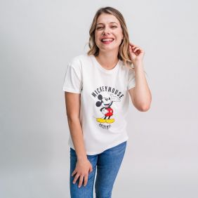 Camiseta Corta Mickey Adulto