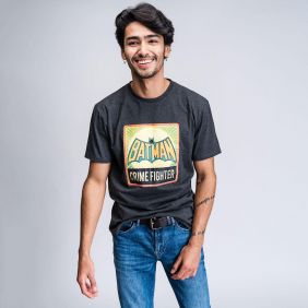 Camiseta Corta Single Jersey Punto Batman Adultos