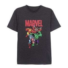 Camiseta Corta Single Jersey Punto Marvel Adultos