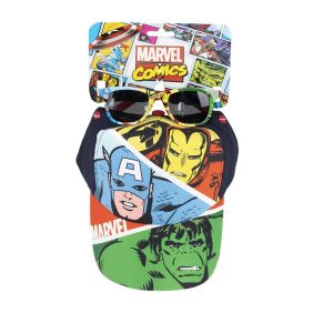 Gorra Set Gafas De Sol Avengers