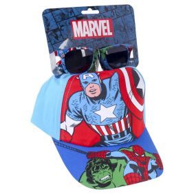 Gorra Set Gafas De Sol Avengers Hulk