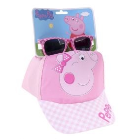 Gorra Set Gafas De Sol Peppa Pig