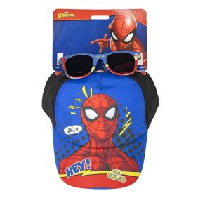 Gorra Set Gafas De Sol Spiderman