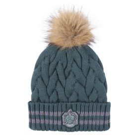 Gorro Tricot Pompom Harry Potter Slytherin