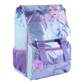 Mochila Escolar Grande Extensible Frozen 40 cm