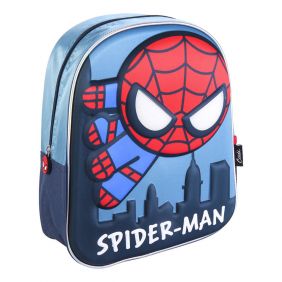 Mochila Infantil 3D Luces Spiderman 31 cm