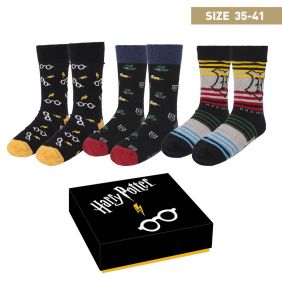 Pack Calcetines 3 Piezas Harry Potter