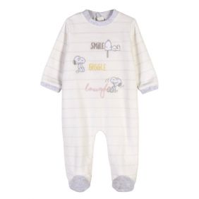 Pelele Velour Snoopy bebe