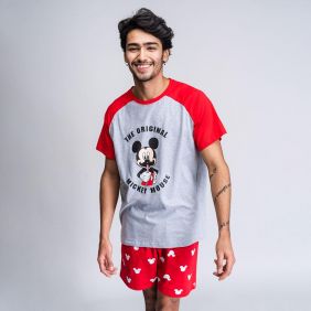 Pijama Corto Single Jersey Punto Mickey Adultos
