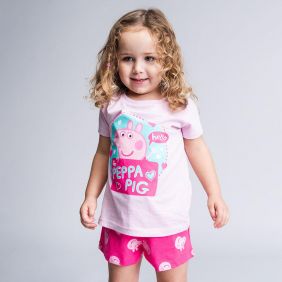 Pijama Corto Single Jersey Punto Peppa Pig