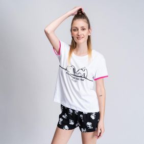 Pijama Corto Single Jersey Punto Snoopy Adultos