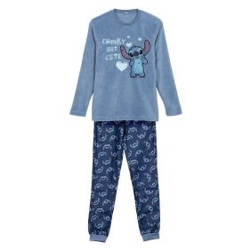 Pijama Largo Coral Fleece Stitch