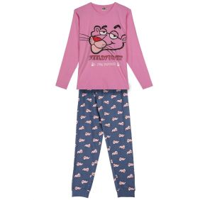 Pijama Largo Single Jersey Pink Panther