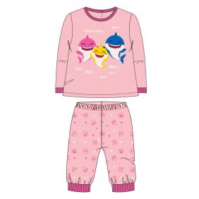 Pijama Bebe Largo Velour Cotton Baby Shark