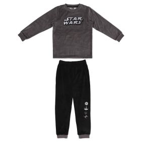 Pijama Largo Velour Cotton Star Wars