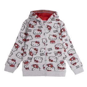 Sudadera Con Capucha Cotton Brushed Cremallera Hello Kitty