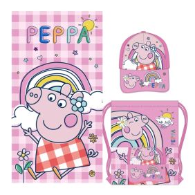 Toalla Set Saquito Peppa Pig