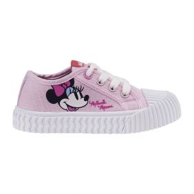 Zapatilla Loneta Suela Pvc Cordones Minnie