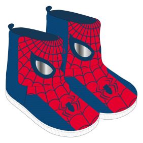 Zapatillas De Casa Bota Aplicaciones Spiderman