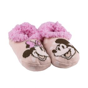 Zapatillas De Casa Suela Blanda Calcetín Minnie